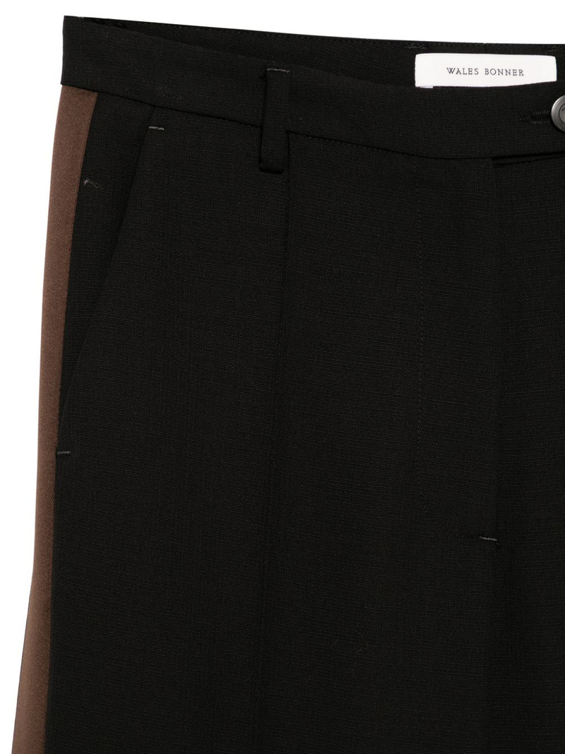 logo-embroidered stripe trousers 3