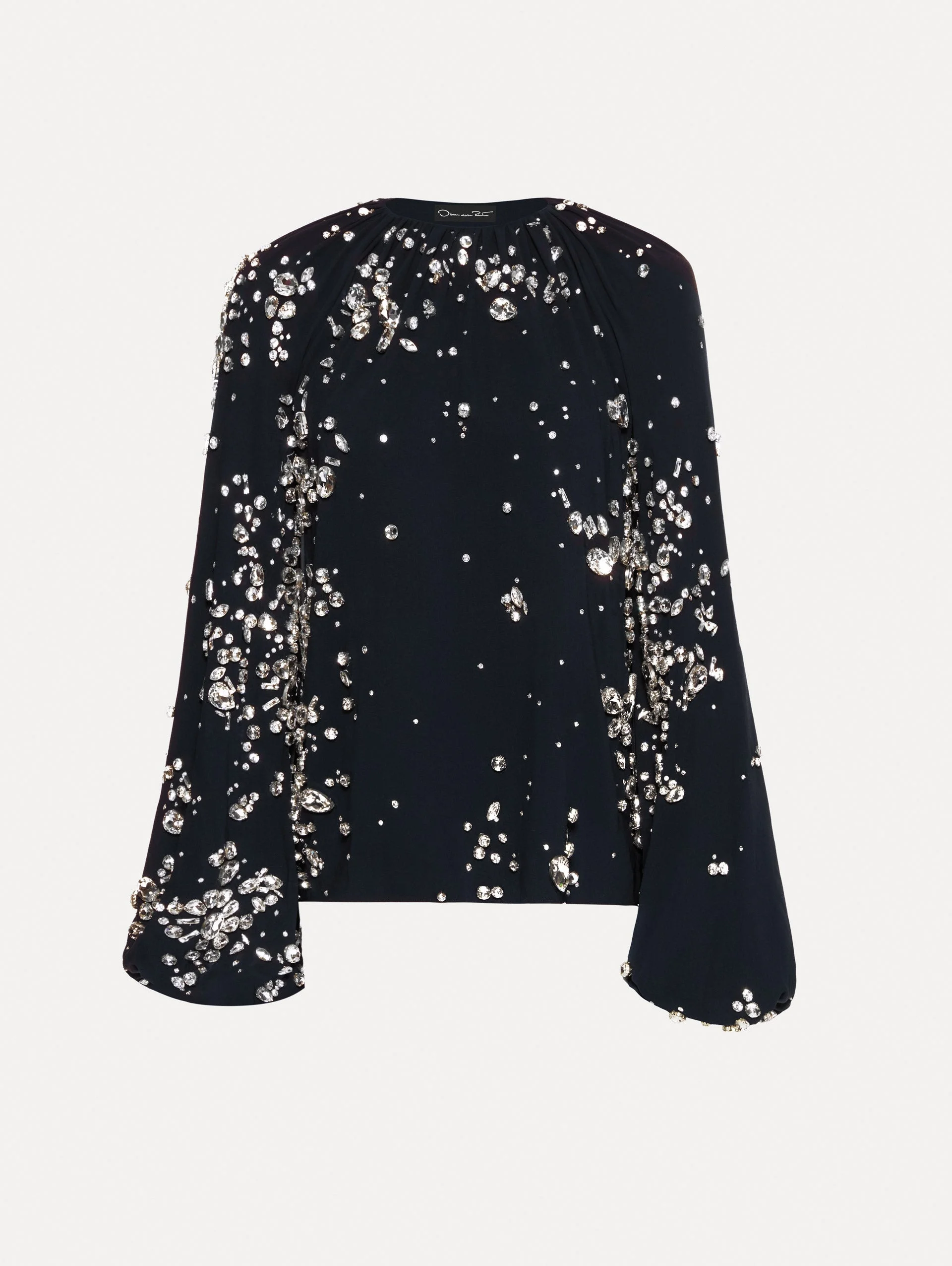 CRYSTAL CLUSTER EMBROIDERED BLOUSE - 1