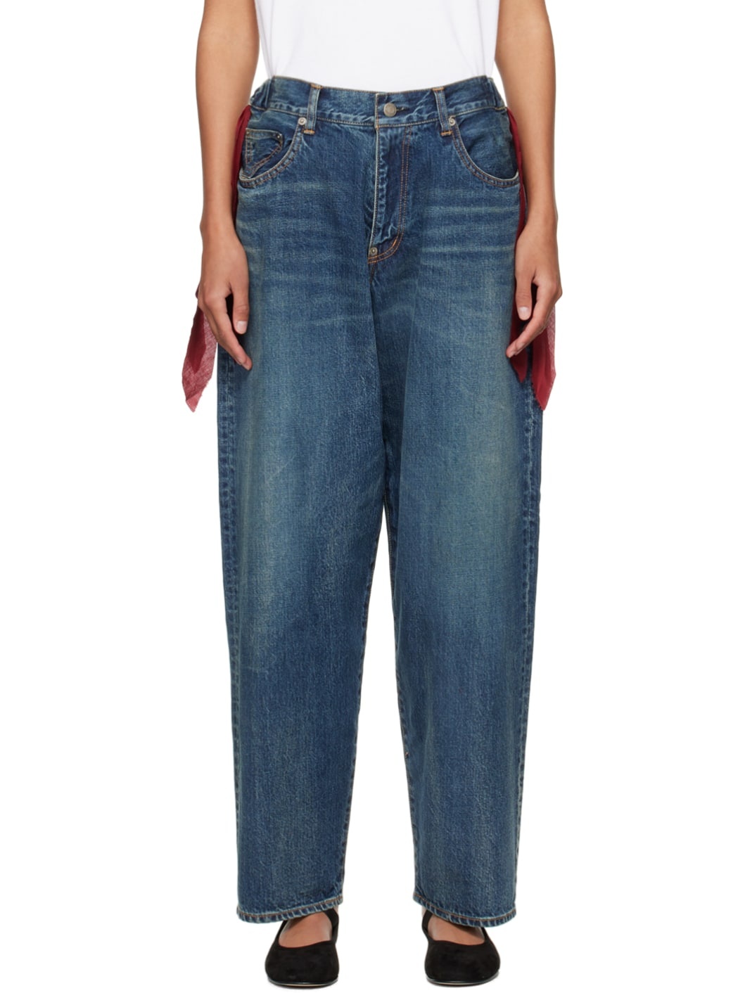 Indigo Wide-Leg Jeans - 1