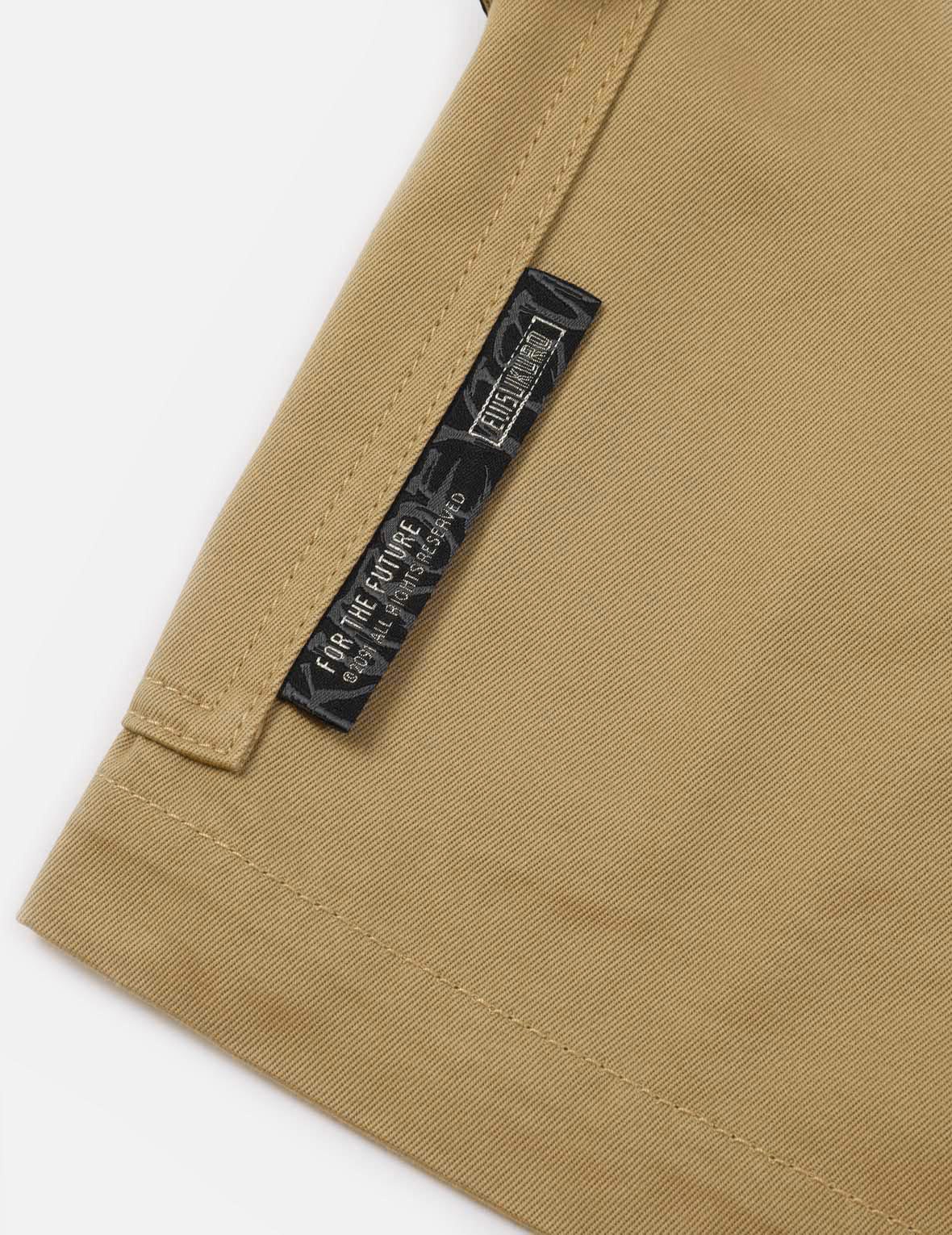 Logo Tape Patching Cargo Shorts - 11