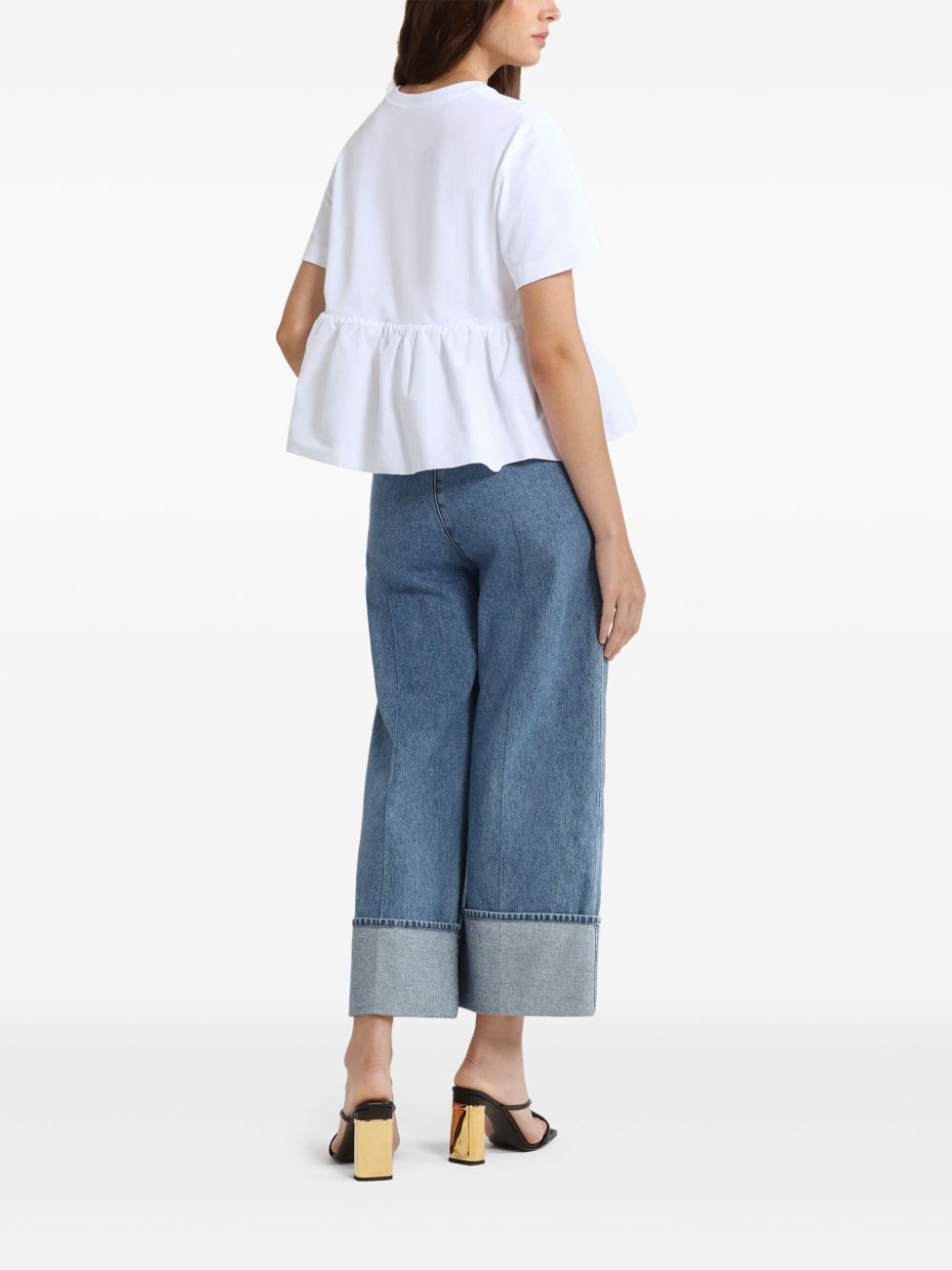 ruffle-hem T-shirt - 3