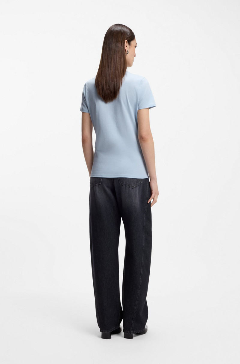 COTTON-JERSEY T-SHIRT WITH CONTRAST LOGO 4
