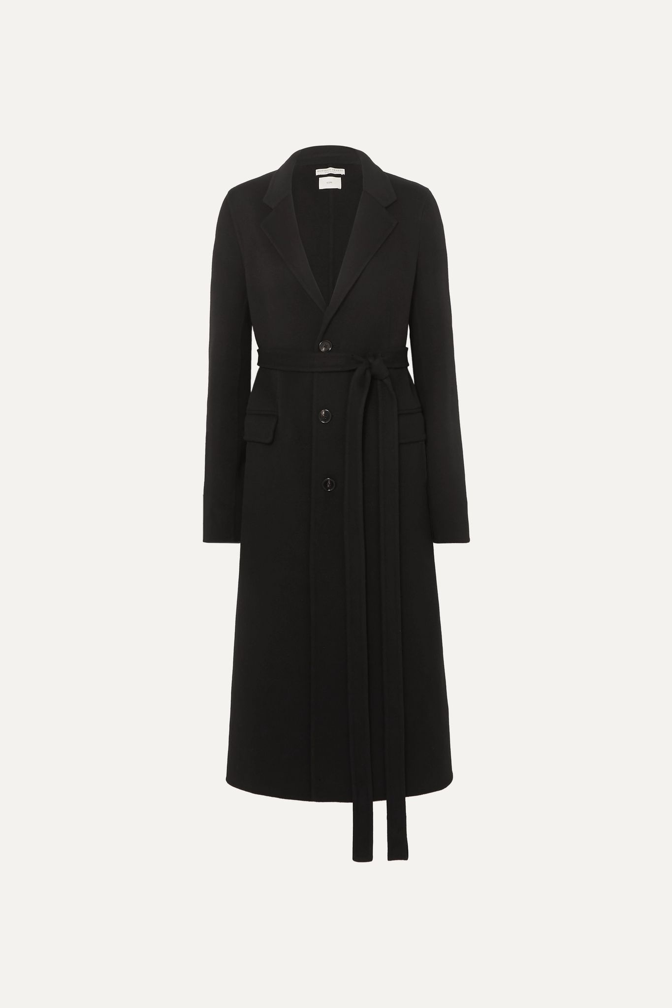 Belted wool coat  - 1