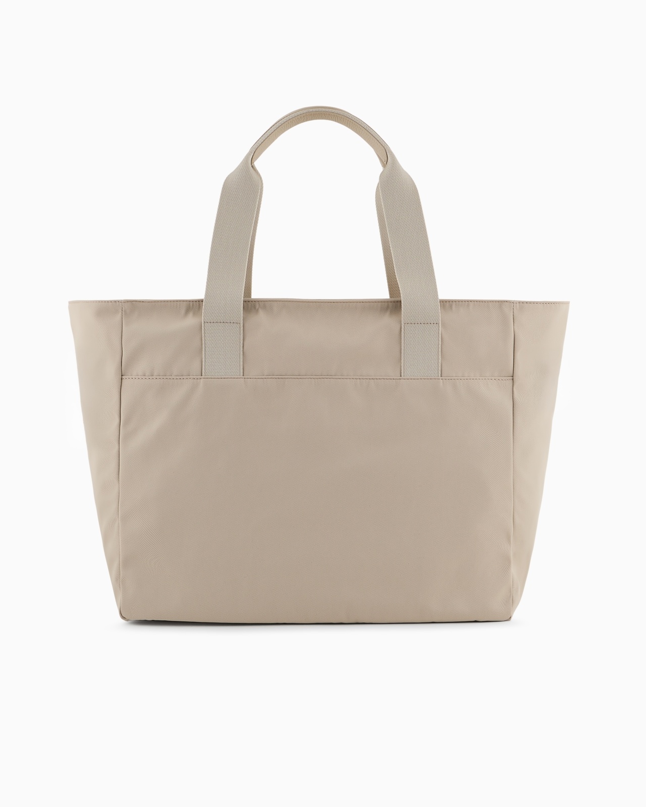 MEDIUM SHOPPER BAG IN NYLON AND PEBBLED LEATHER - 3