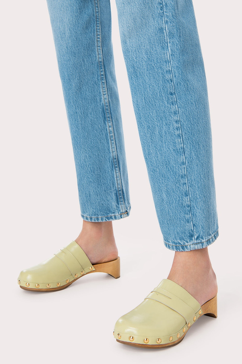 BY FAR Hans Olive Gloss Leather outlook