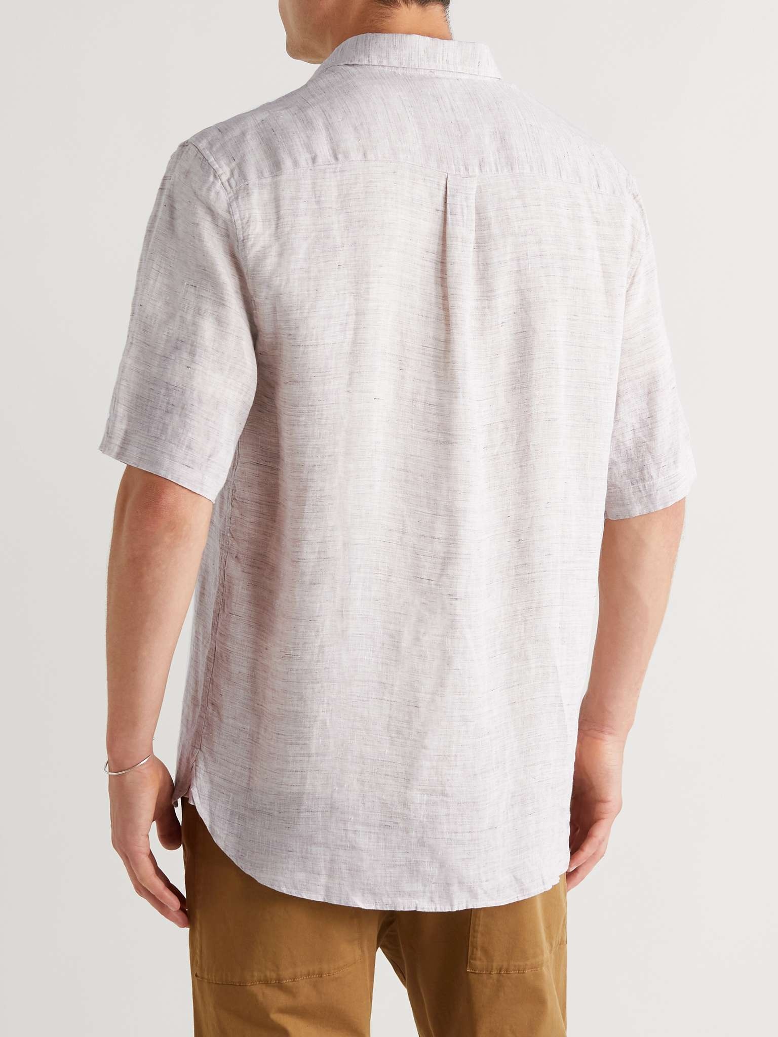 Checked Linen-Canvas Shirt - 4