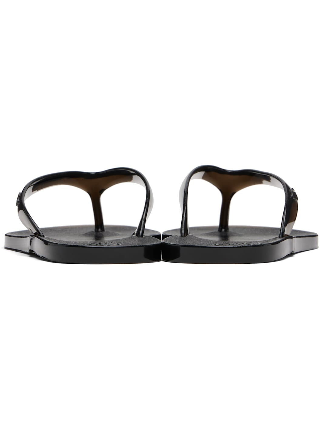 Black Jelly Flip-Flops - 2