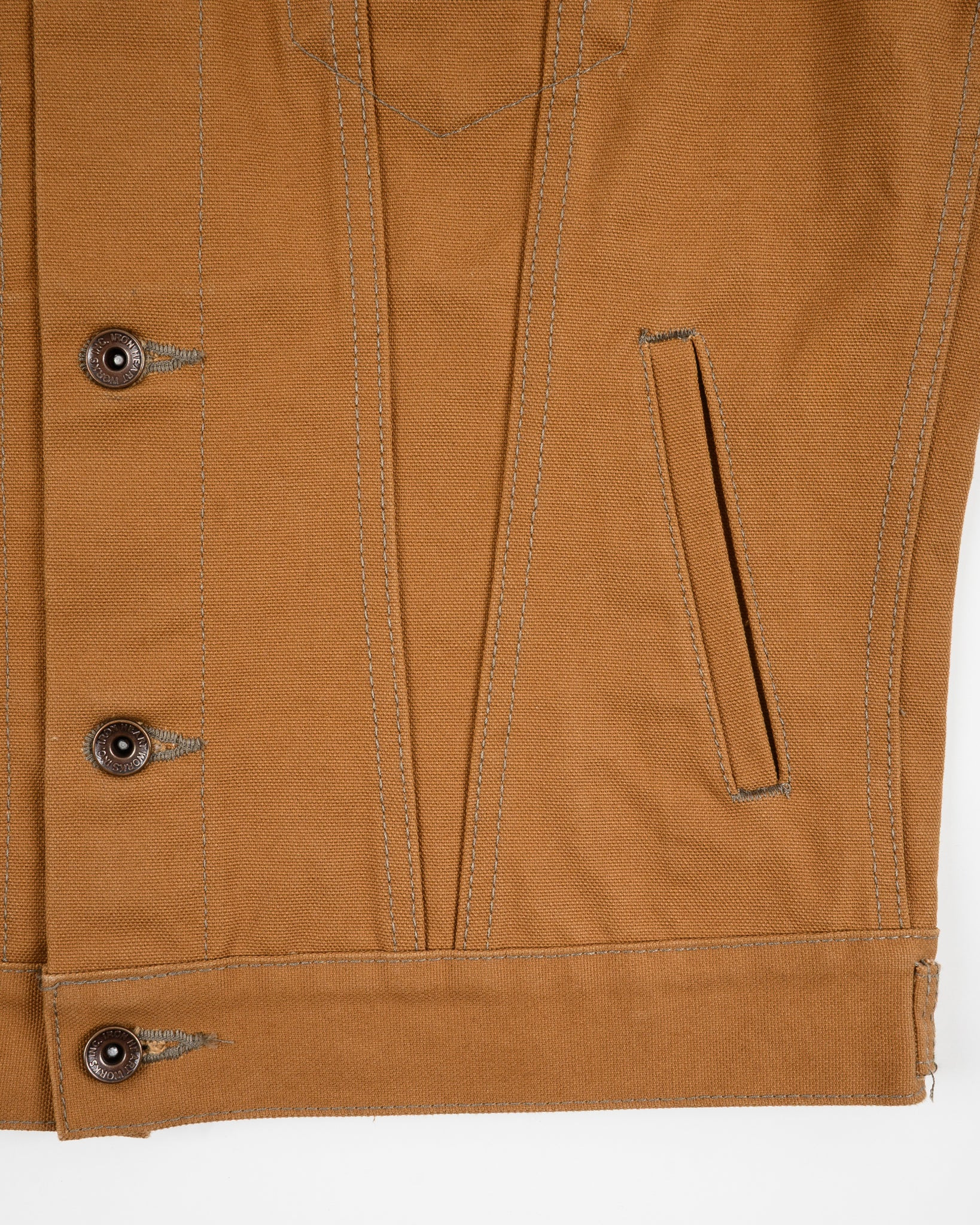 IH-2526J 17oz Duck Modified Type III Jacket -  Brown - 11