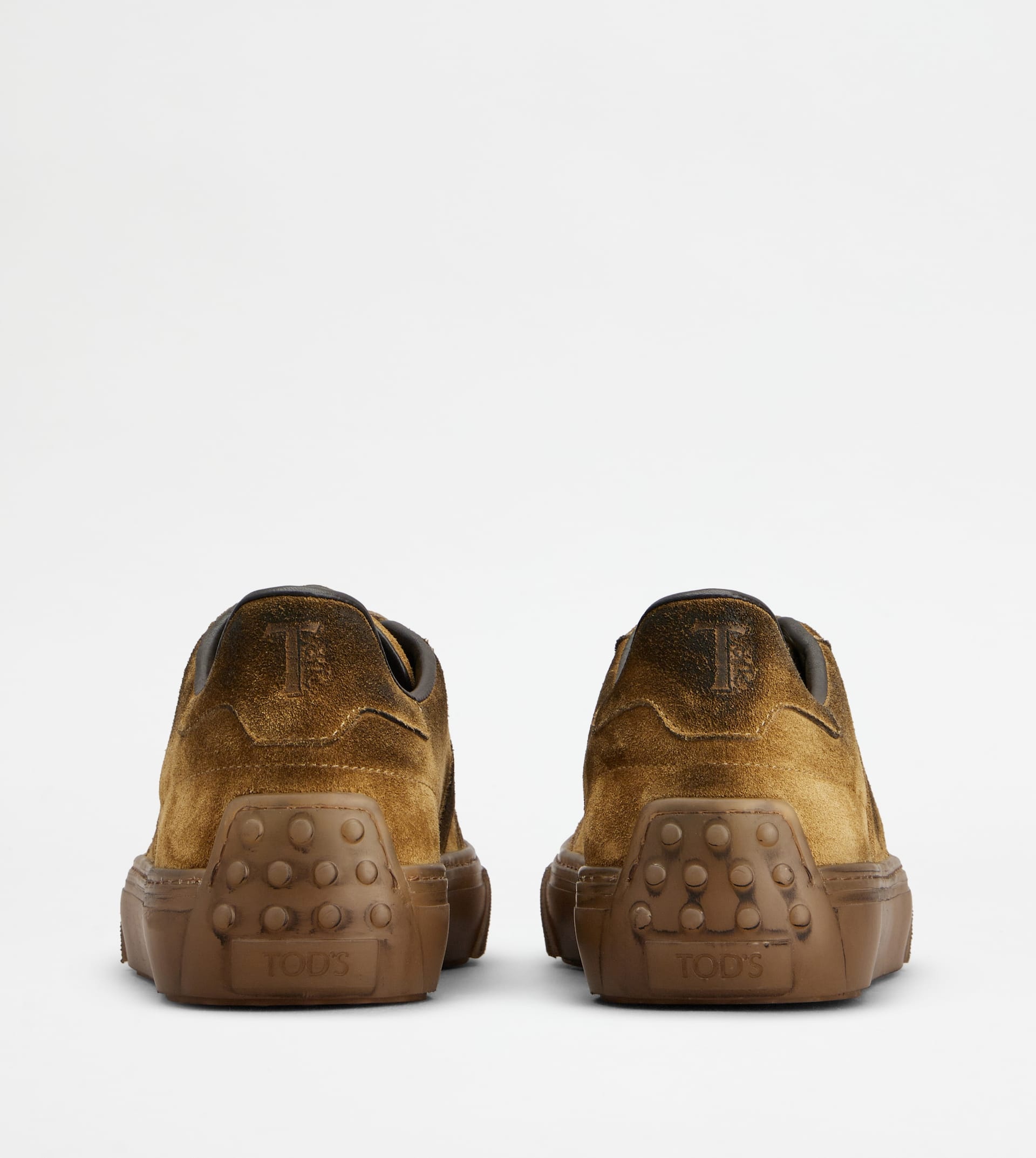 SNEAKERS IN LEATHER - BROWN - 3