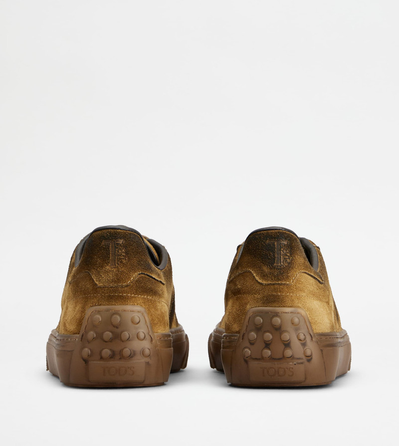 SNEAKERS IN LEATHER - BROWN 3