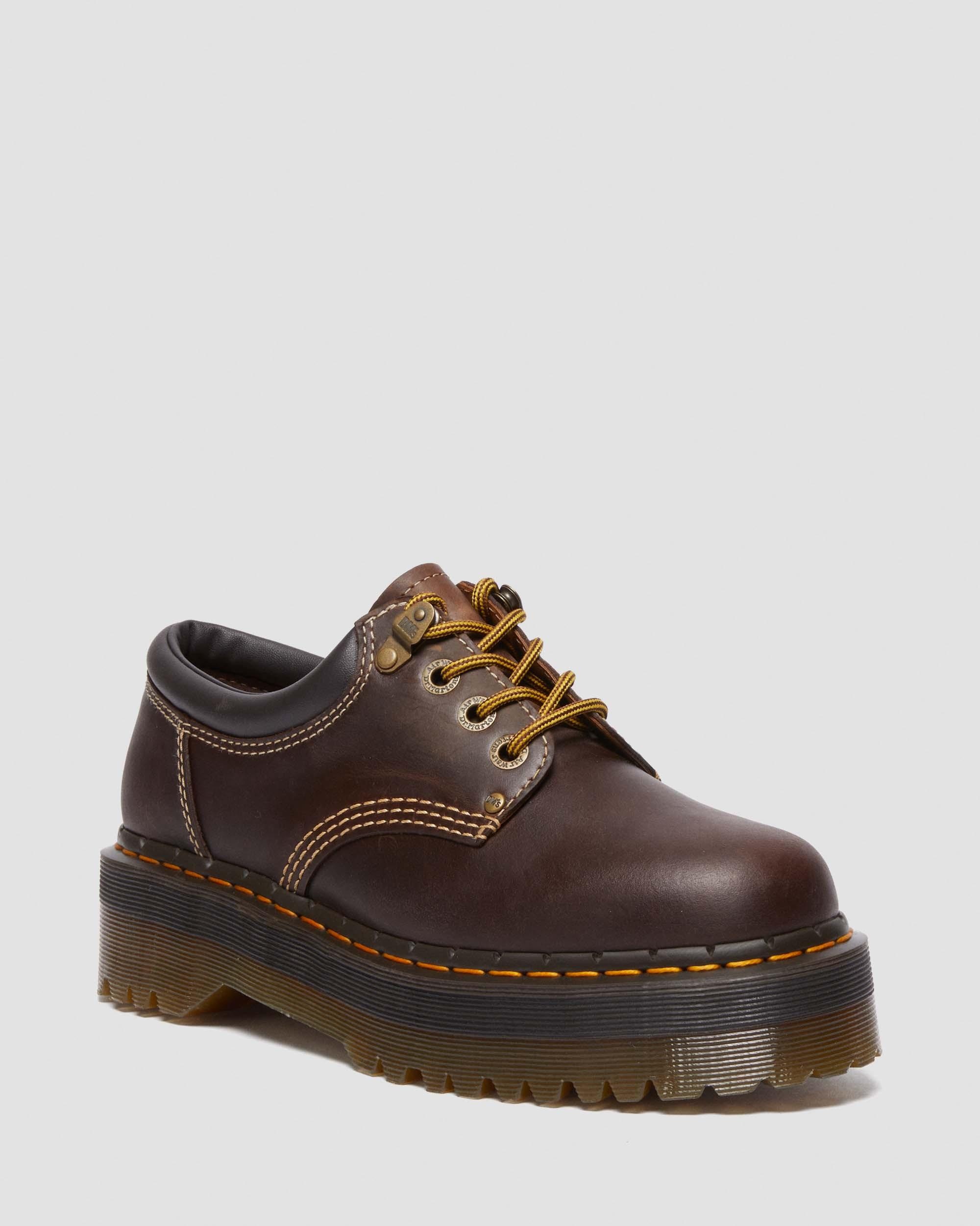 8053 Arc Crazy Horse Leather Platform Casual Shoes - 5