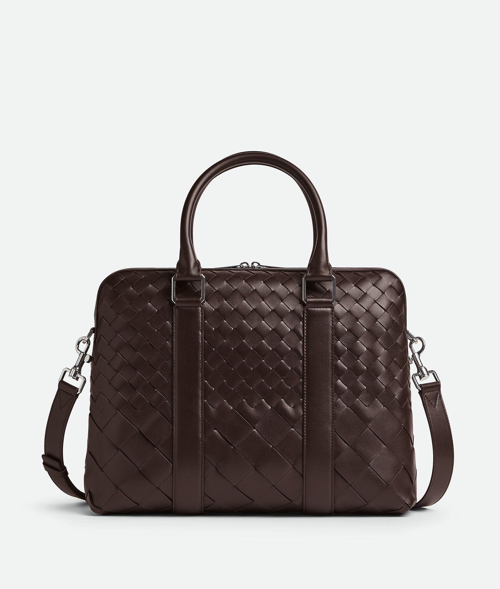Slim Intrecciato Briefcase - 1