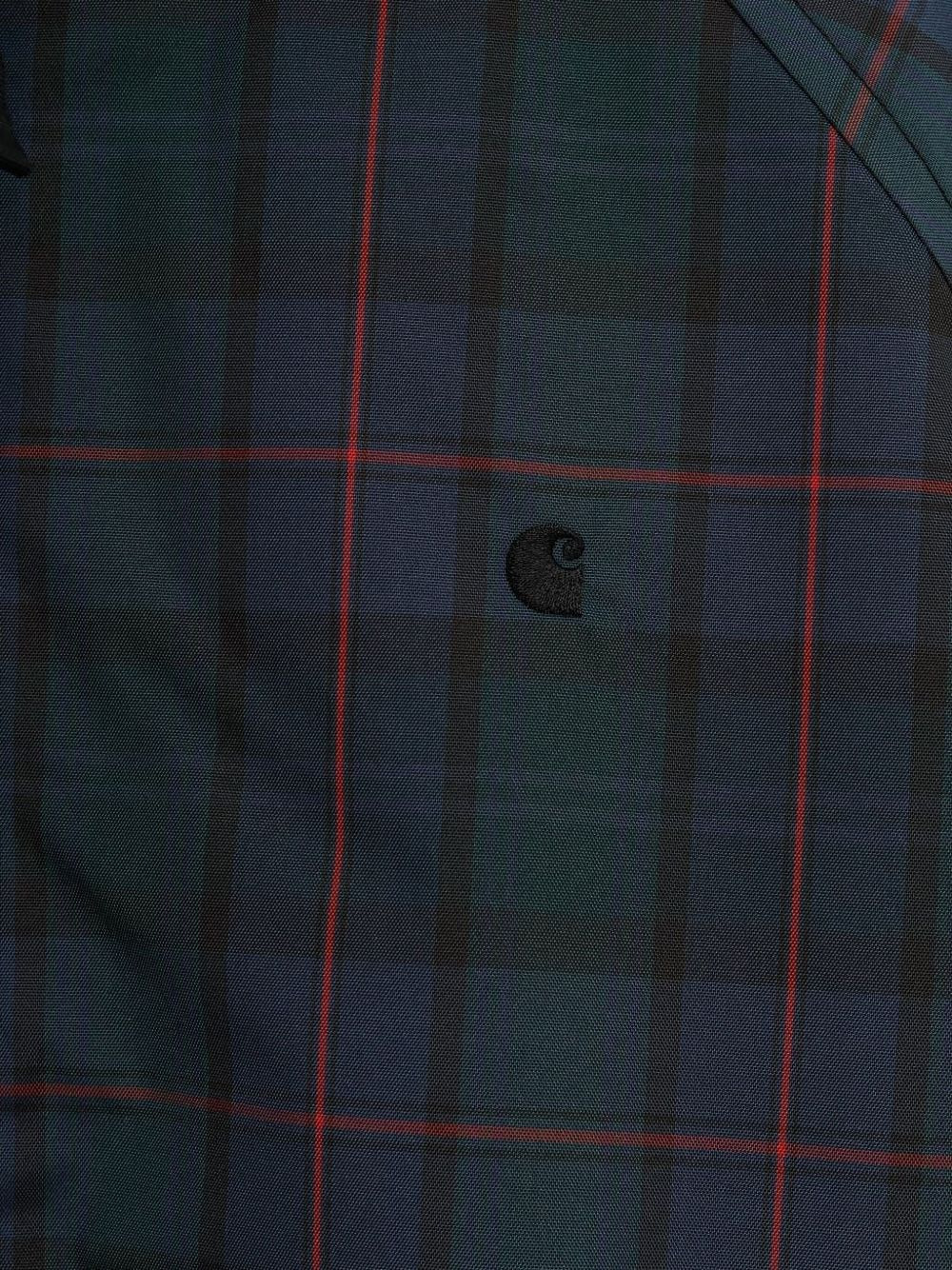raglan-sleeved plaid sport jacket - 3