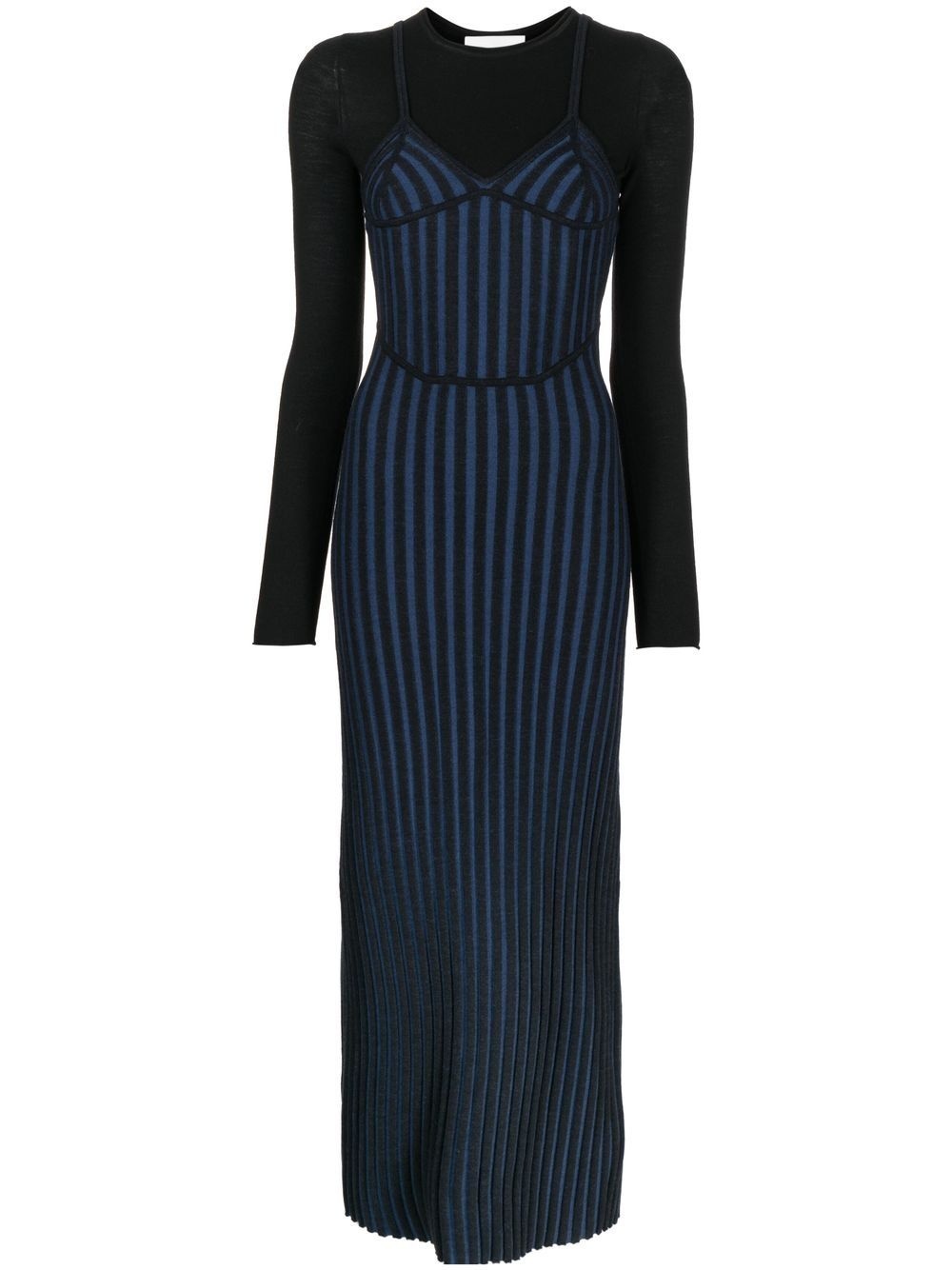 two-tone corset dress - 1