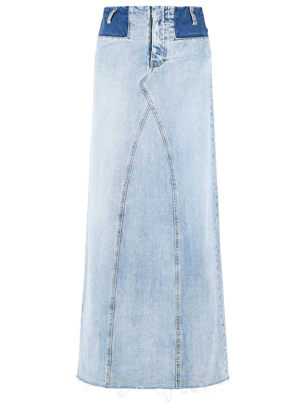 Maison Margiela Denim Maxi Skirt Light Blue - 1