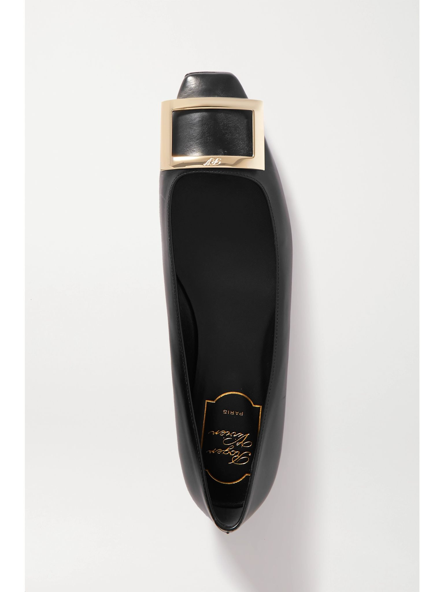 Trompette Bellerine glossed-leather ballet flats Black - 5