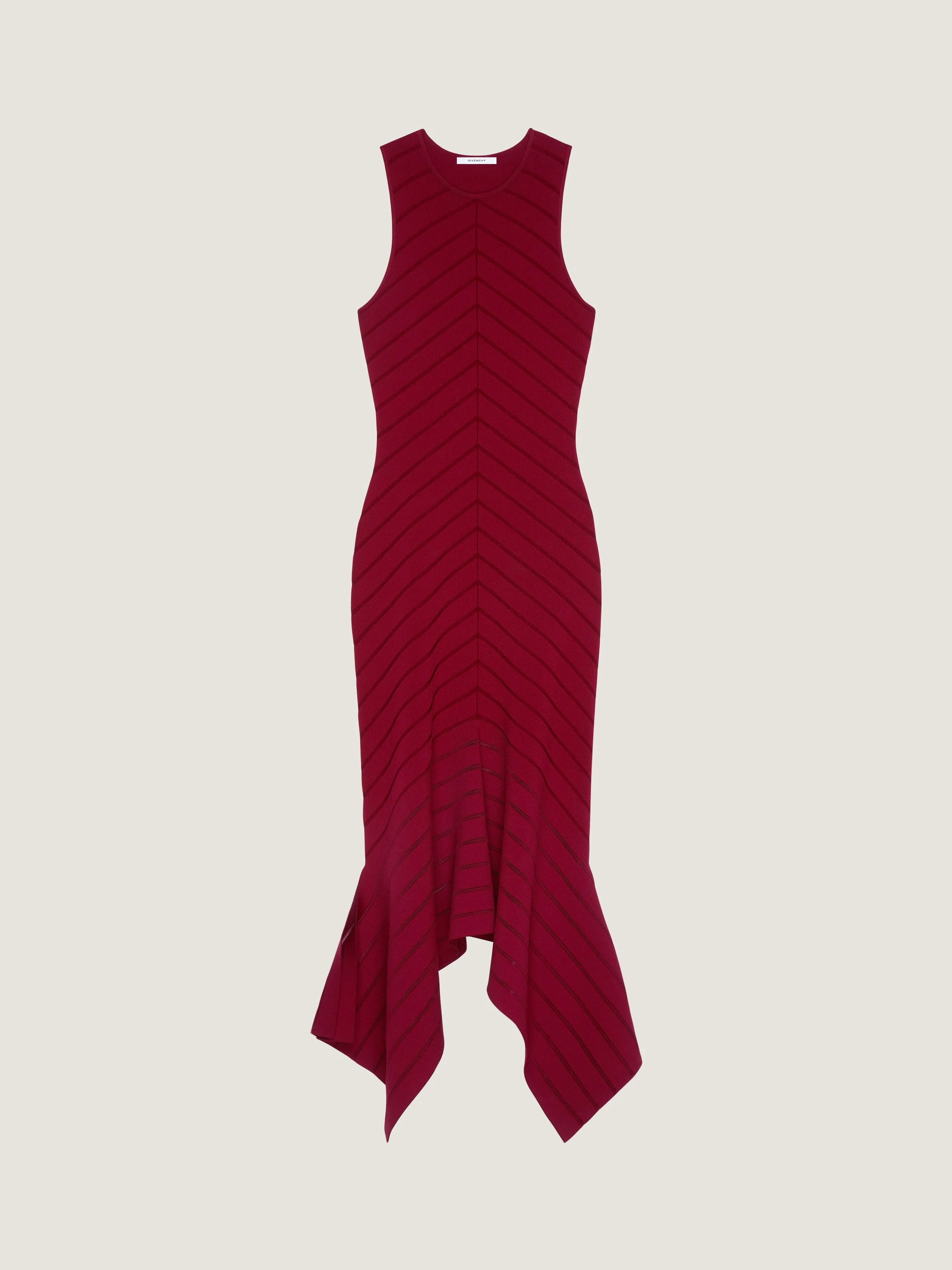 LONG DRESS IN HERRINGBONE KNIT - 1
