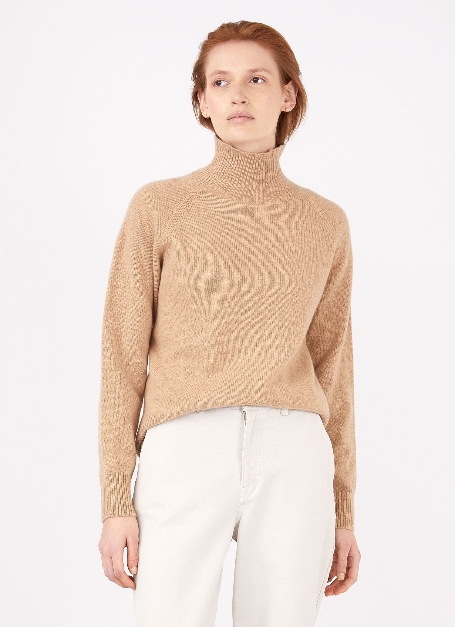Lambswool Funnel neck jumper - 1