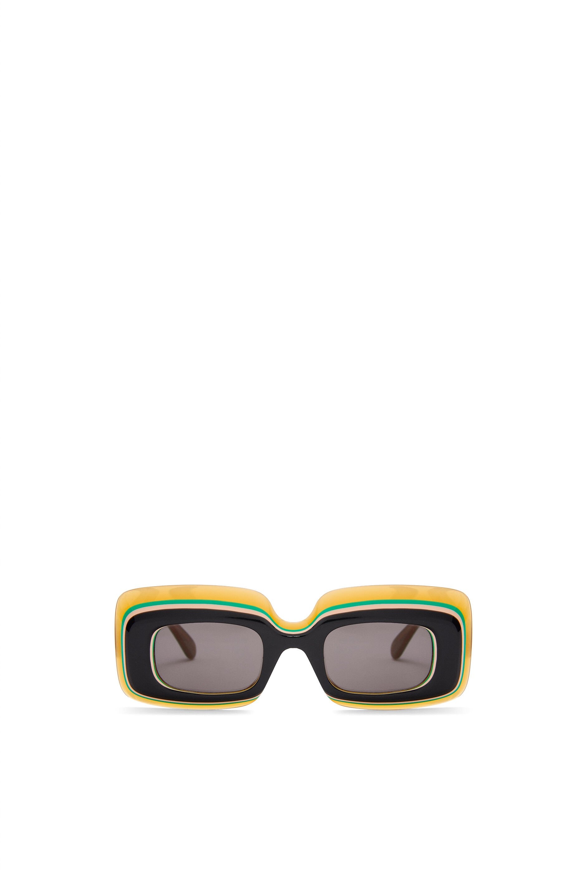 Multilayer Rectangular sunglasses in acetate - 1