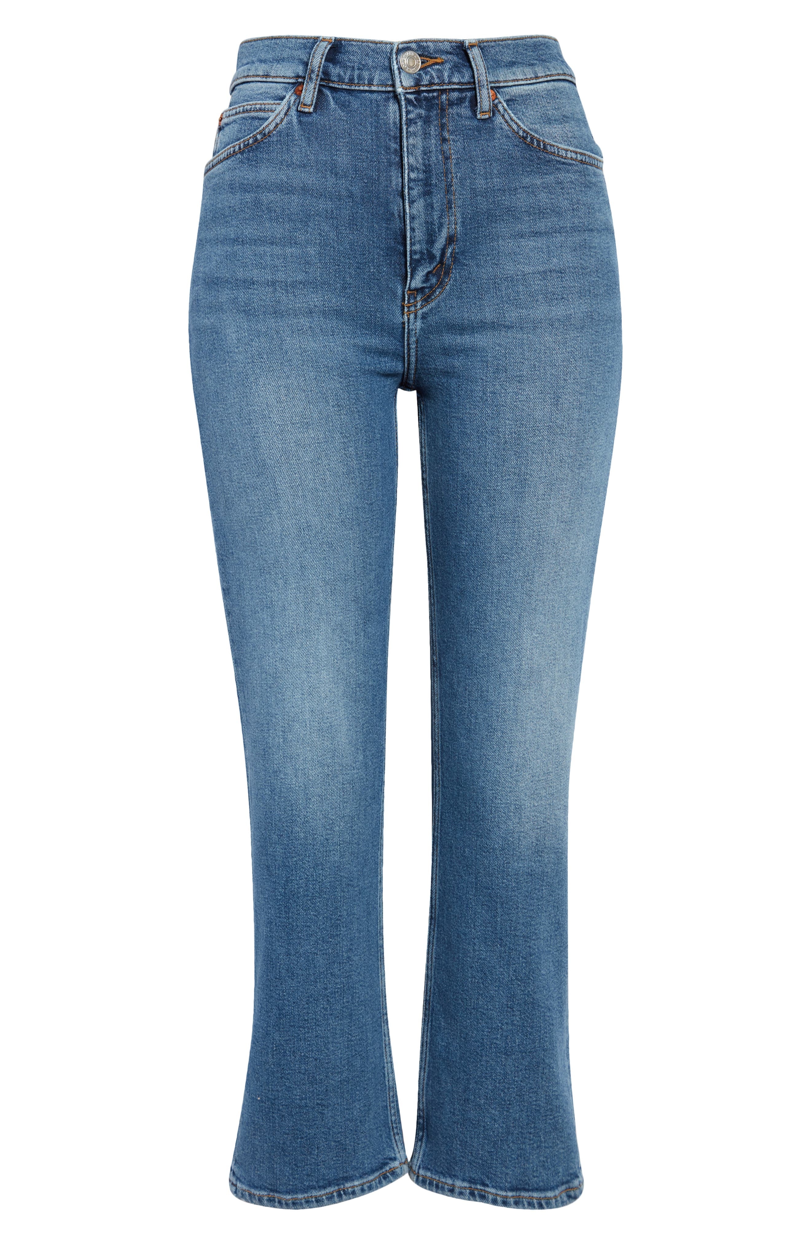 '70s High Waist Ankle Bootcut Jeans - 5