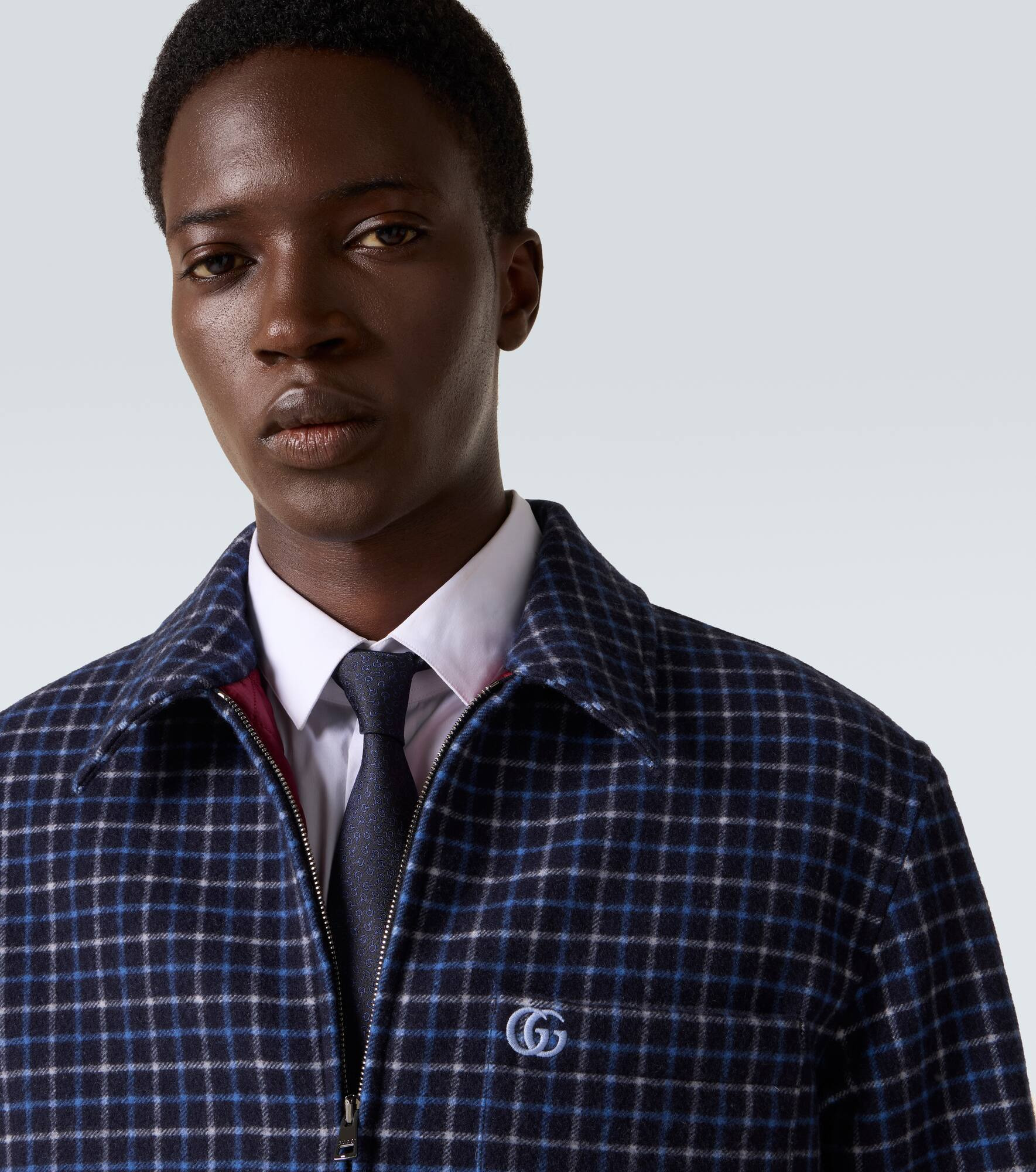 Horsebit silk jacquard tie - 3