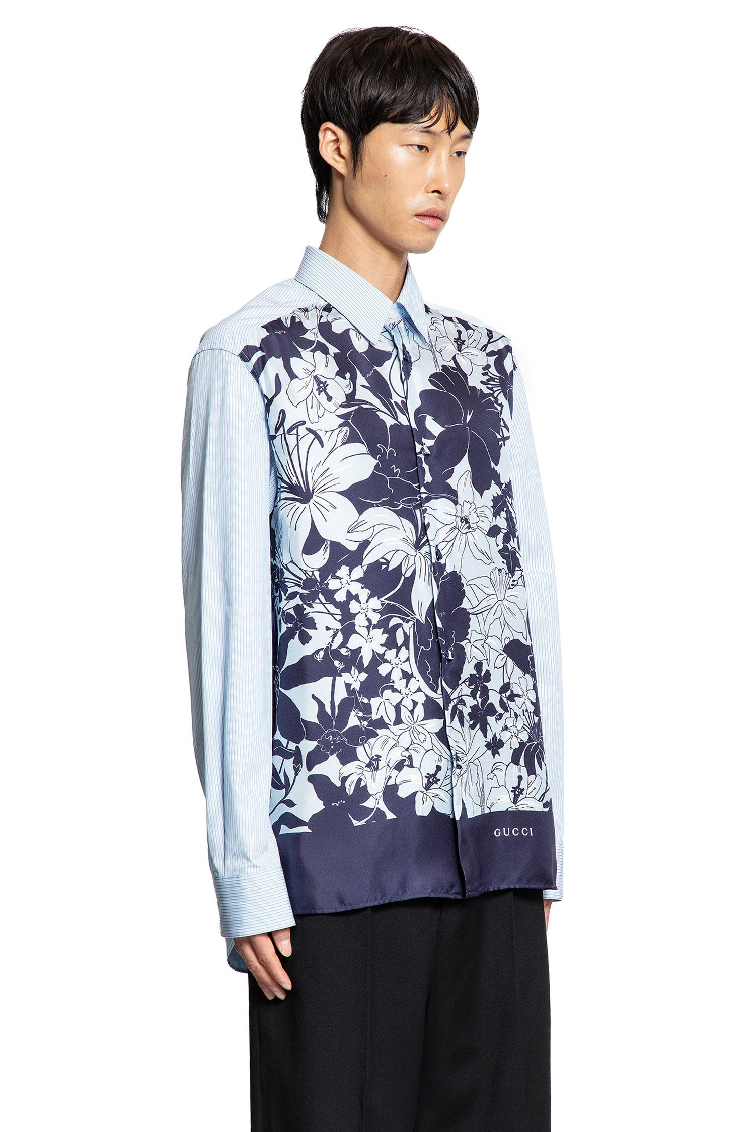 Floral-And-Pinstripe-Shirt - 2