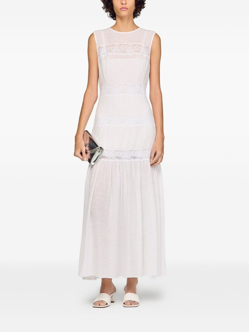 Sandro lace-band tiered maxi dress outlook