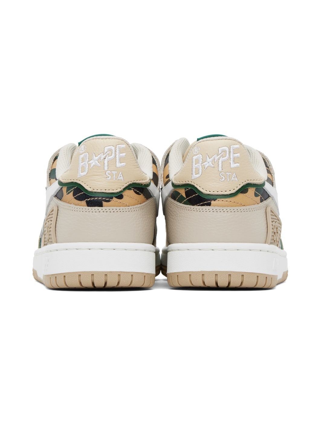 Beige & Green SK8 Sta #4 Sneakers - 2