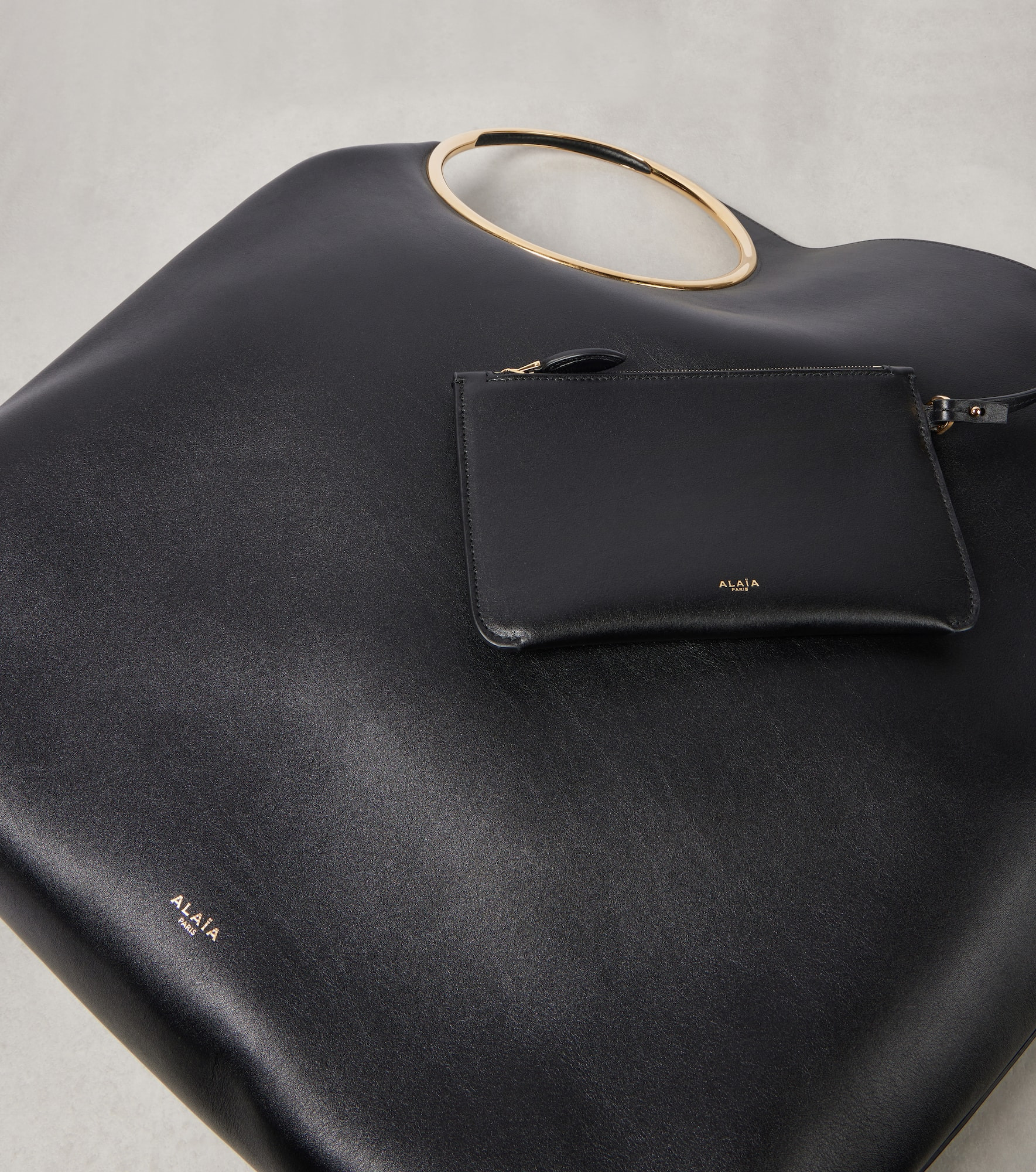 Ring XL leather tote bag - 5