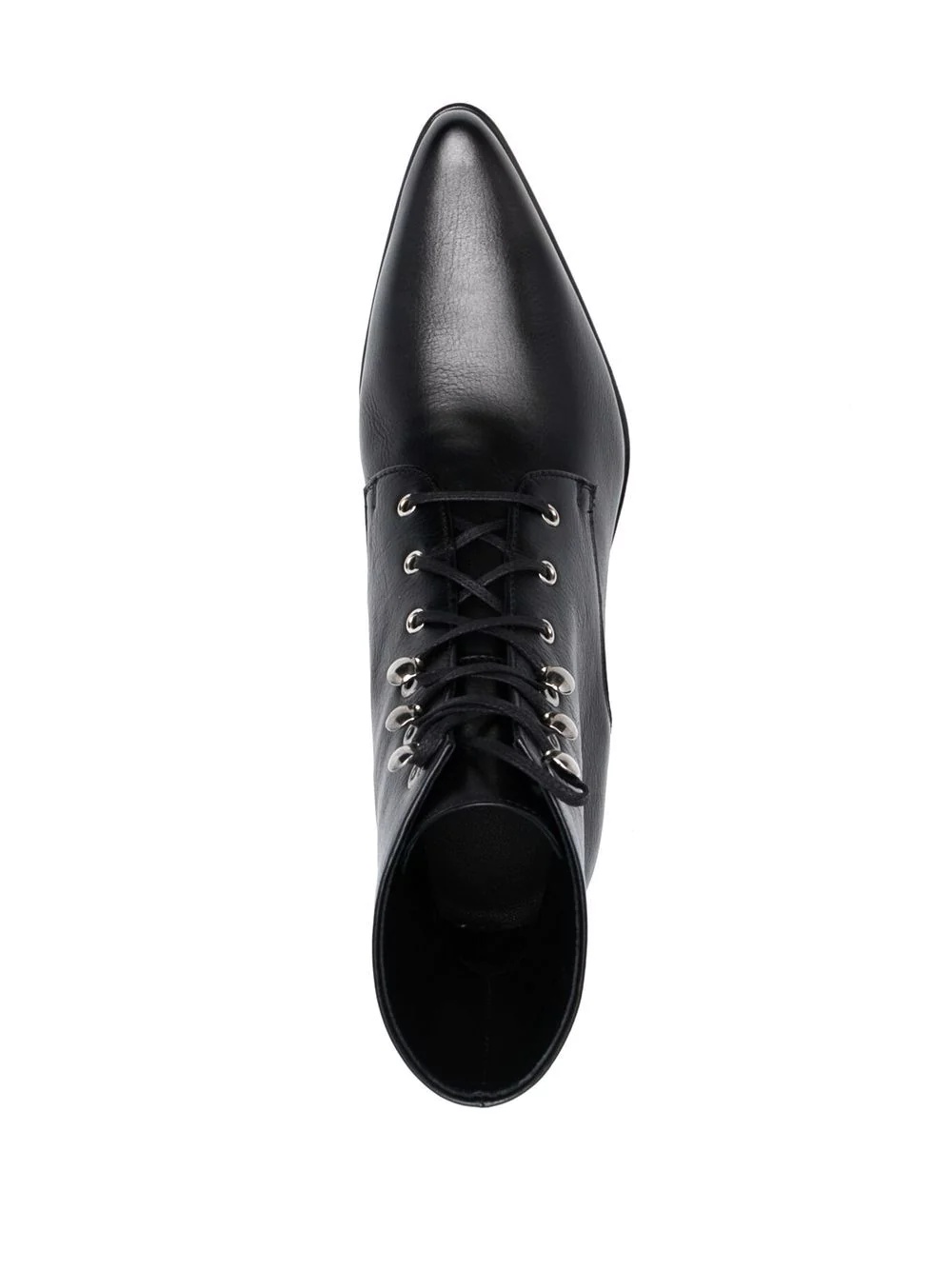 lace-up leather boots - 4