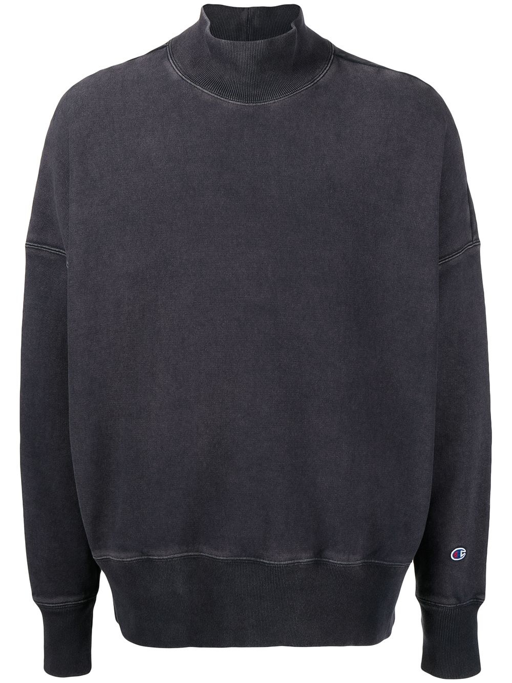 roll-neck faded sweatshirt - 1