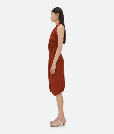 Bottega Veneta Viscose Jersey Midi Dress With Drop Ring Detail outlook