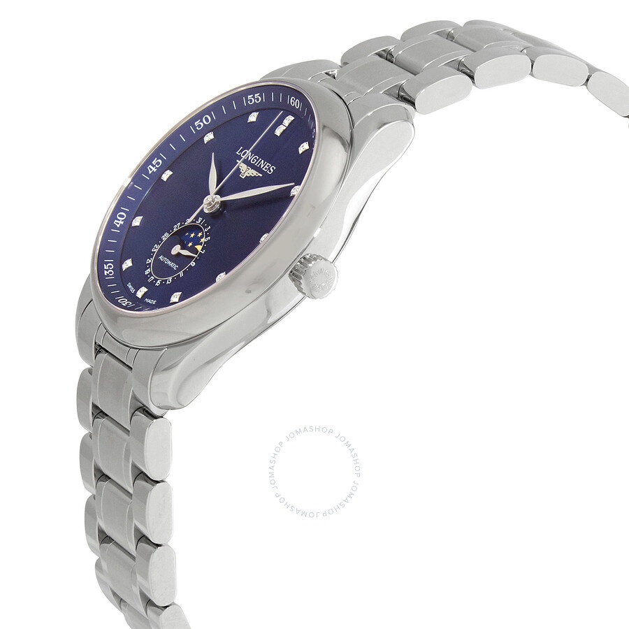 Longines Master Automatic Diamond Blue Dial Men's Watch L29094976 - 2