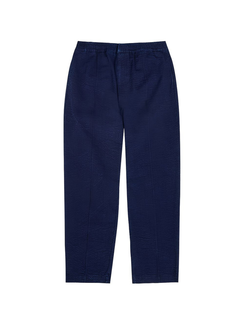 elasticated-waistband trousers 1