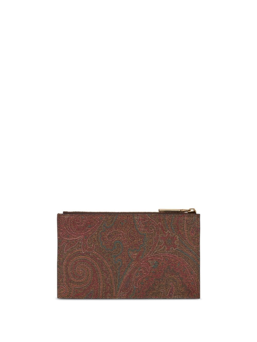 paisley-print cotton-blend wallet - 2