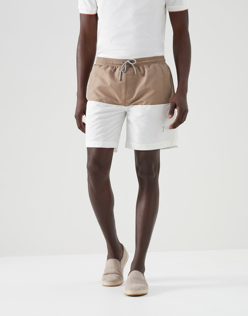 Two-tone swim shorts 1