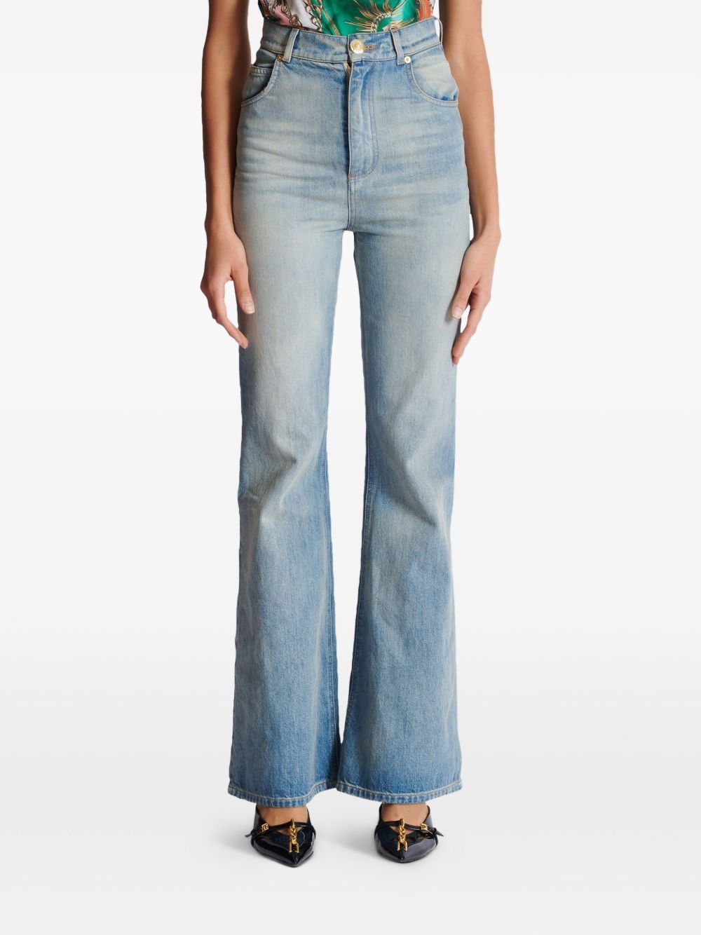 logo-patch jeans - 3