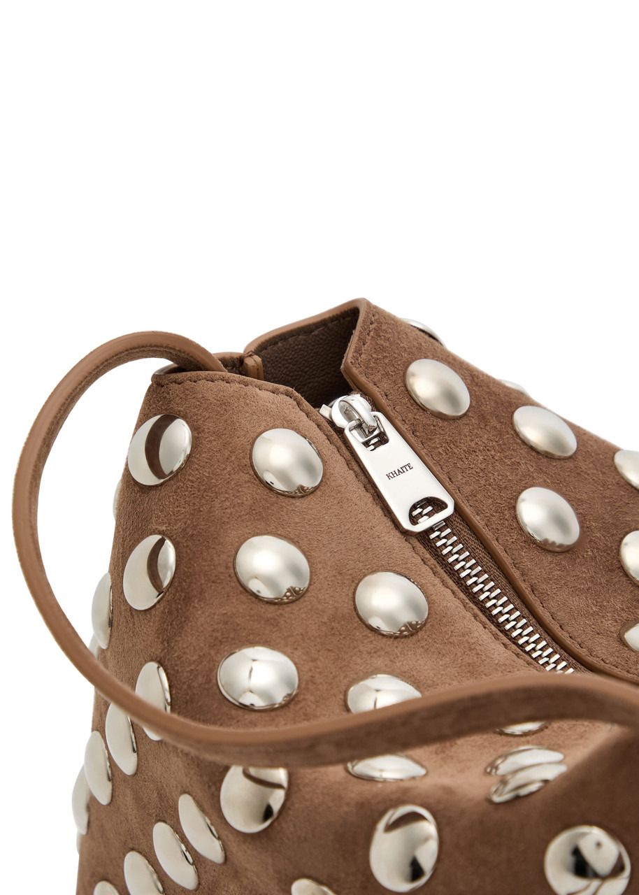 Khaite Lina Medium Studded Suede Cross-body bag - 3