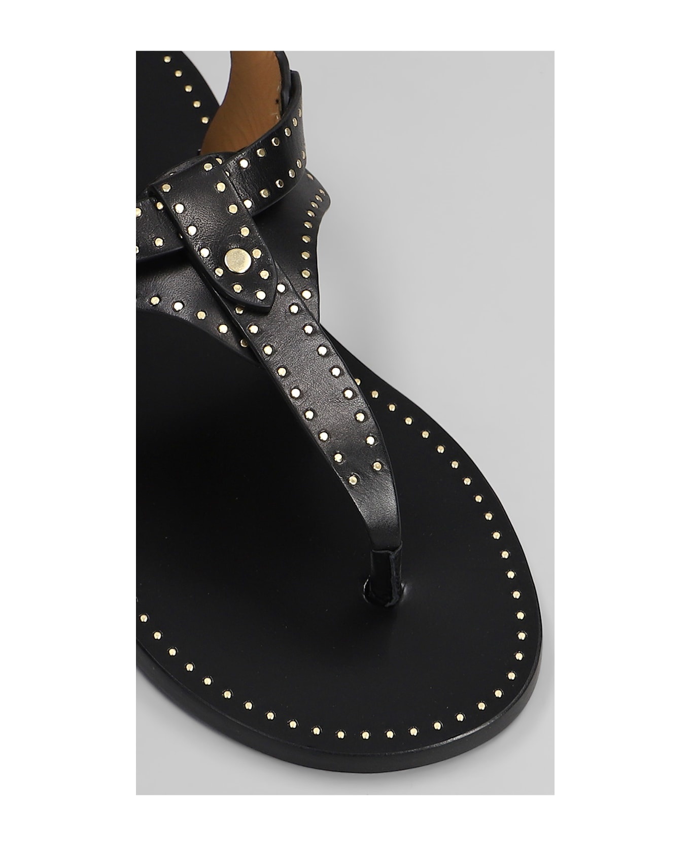 Joony Sandals In Black Leather - 5