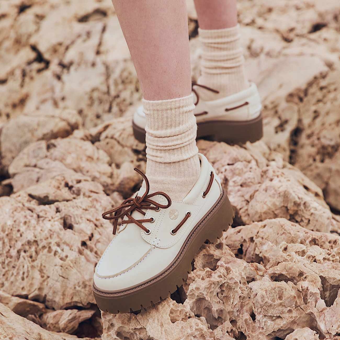 Women's Stone Street Platform Boat Shoe - 2