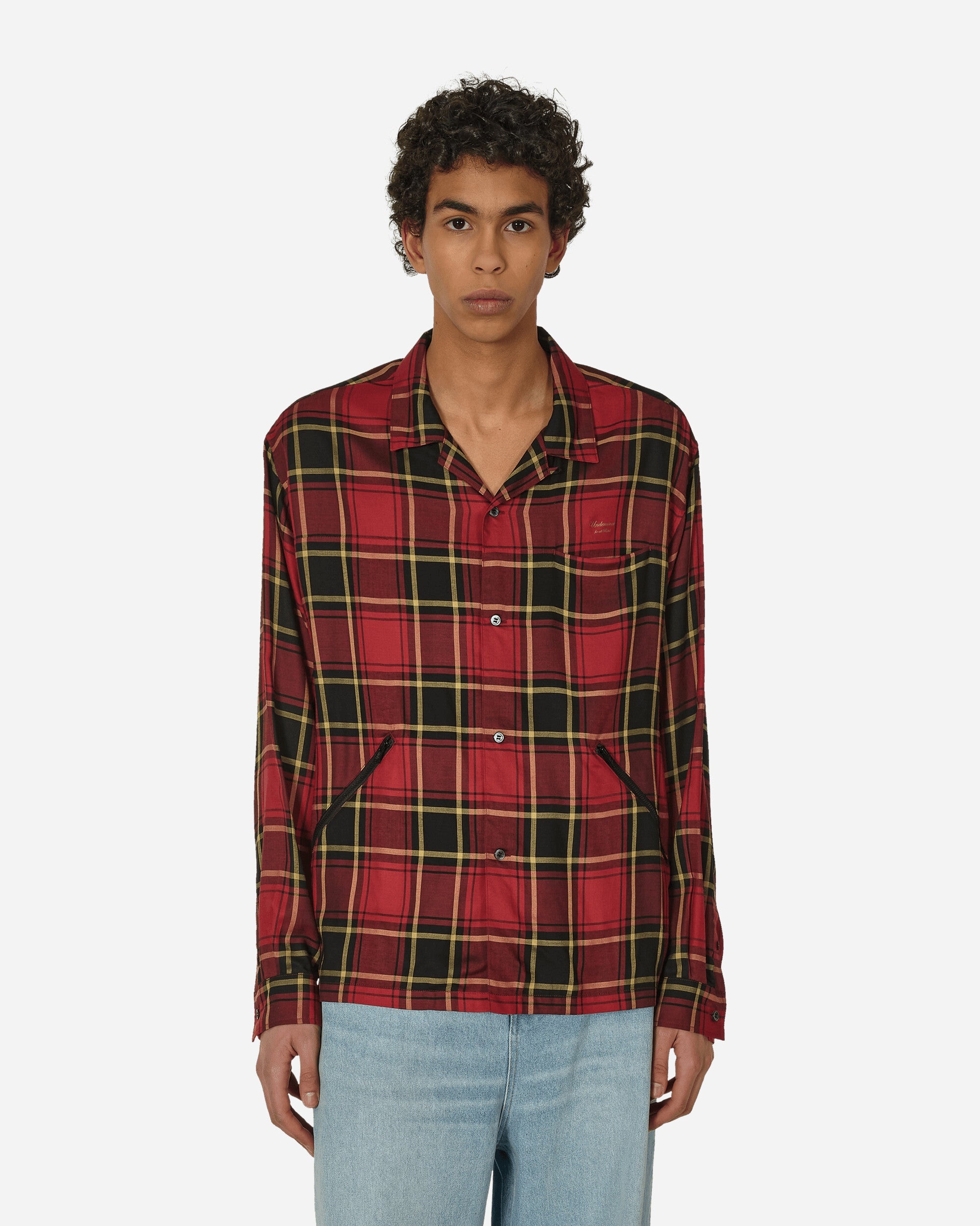 UNDERCOVER Checkered Shirt Red Check | slamjam | REVERSIBLE
