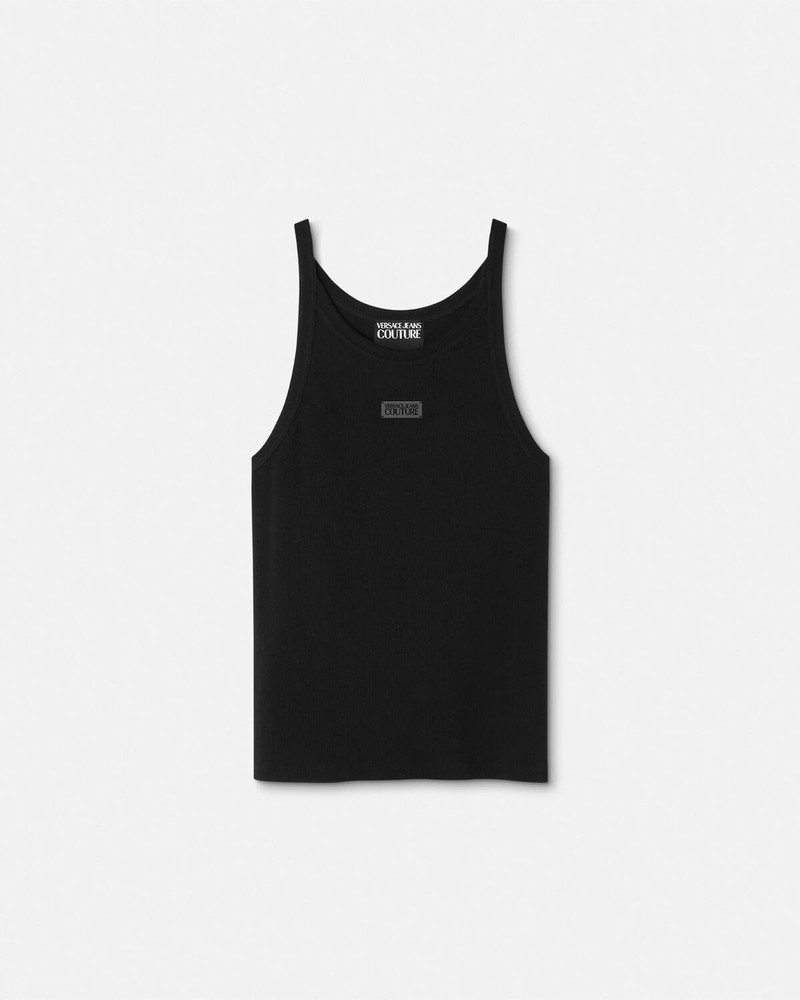 Logo Ribbed Tank Top 1