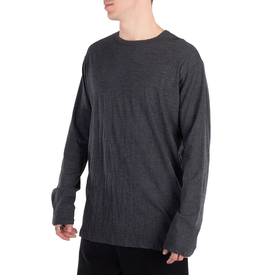 Yohji Yamamoto Vertical Wrinkled Long Sleeve T, Brand Size 3 (Large) - 2