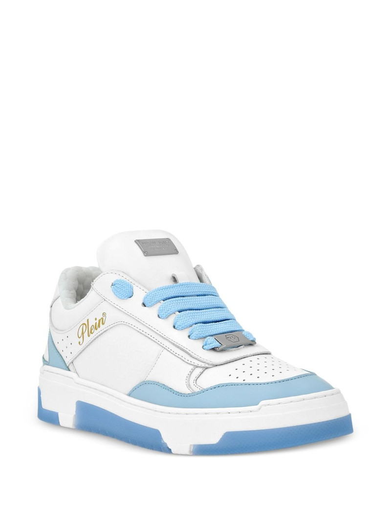 PHILIPP PLEIN leather-panelled sneakers outlook