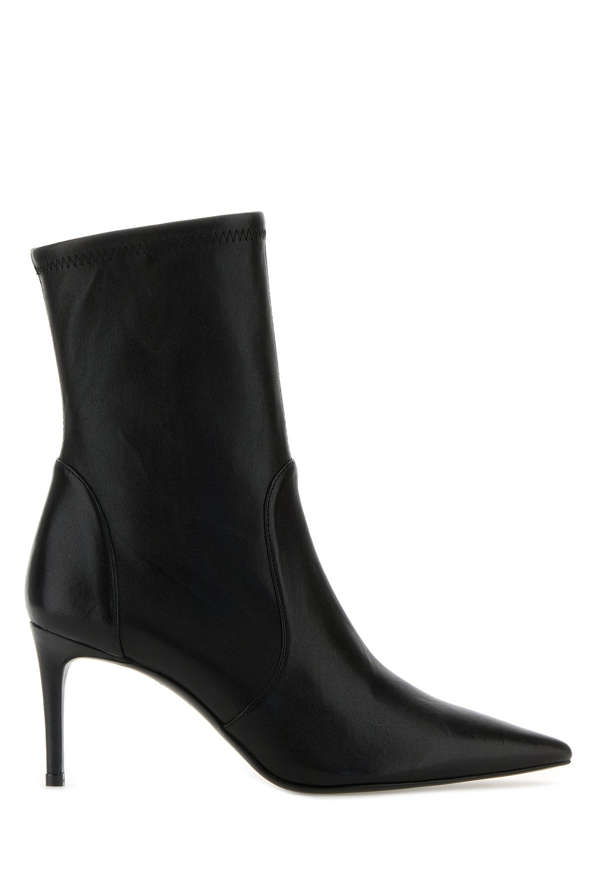 Black leather Stuart Power ankle boots - 1
