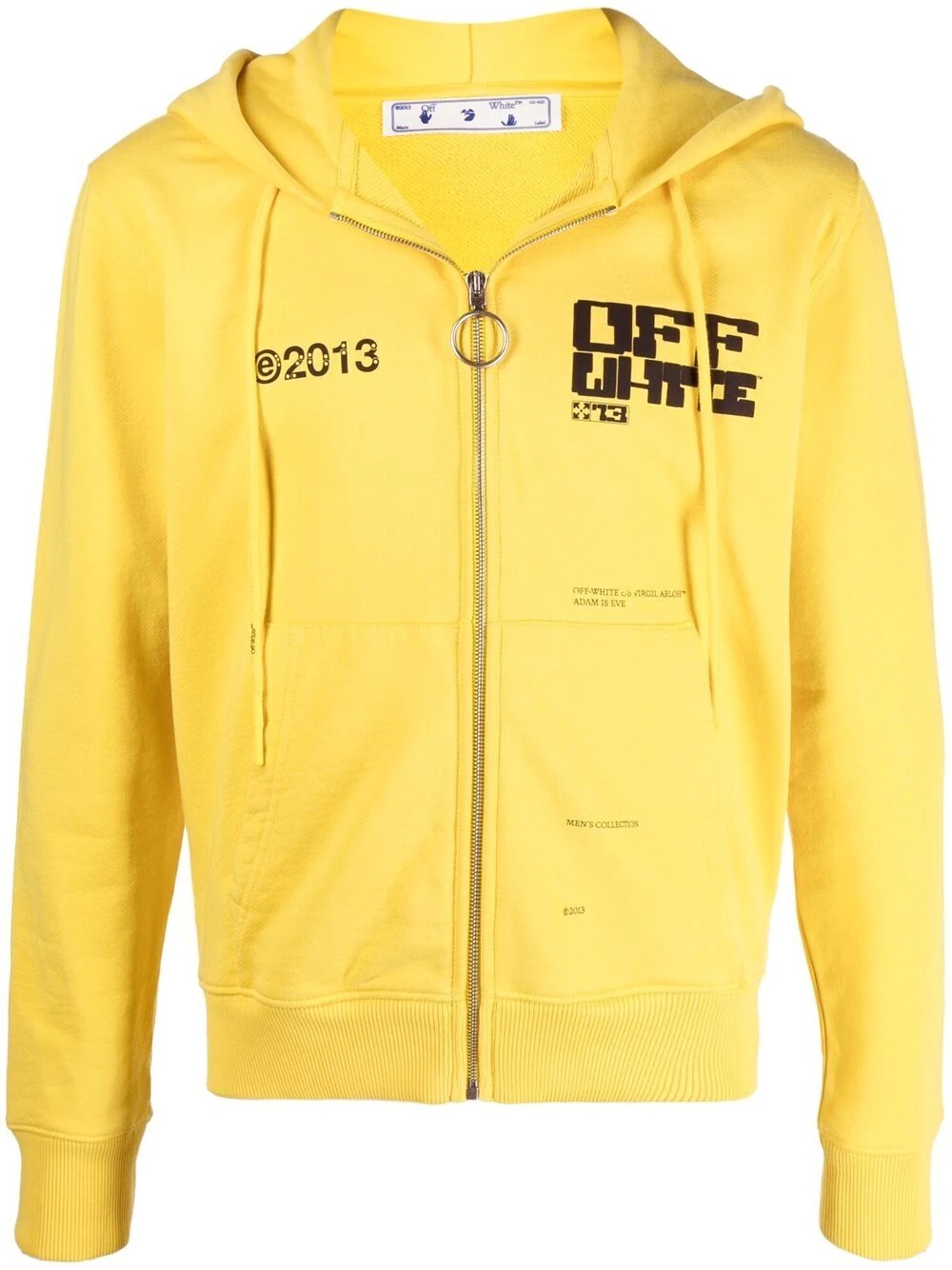 logo-print zip-fastening hoodie - 1