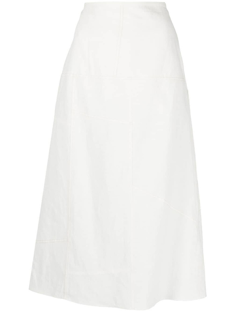 flared panelled midi skirt 1