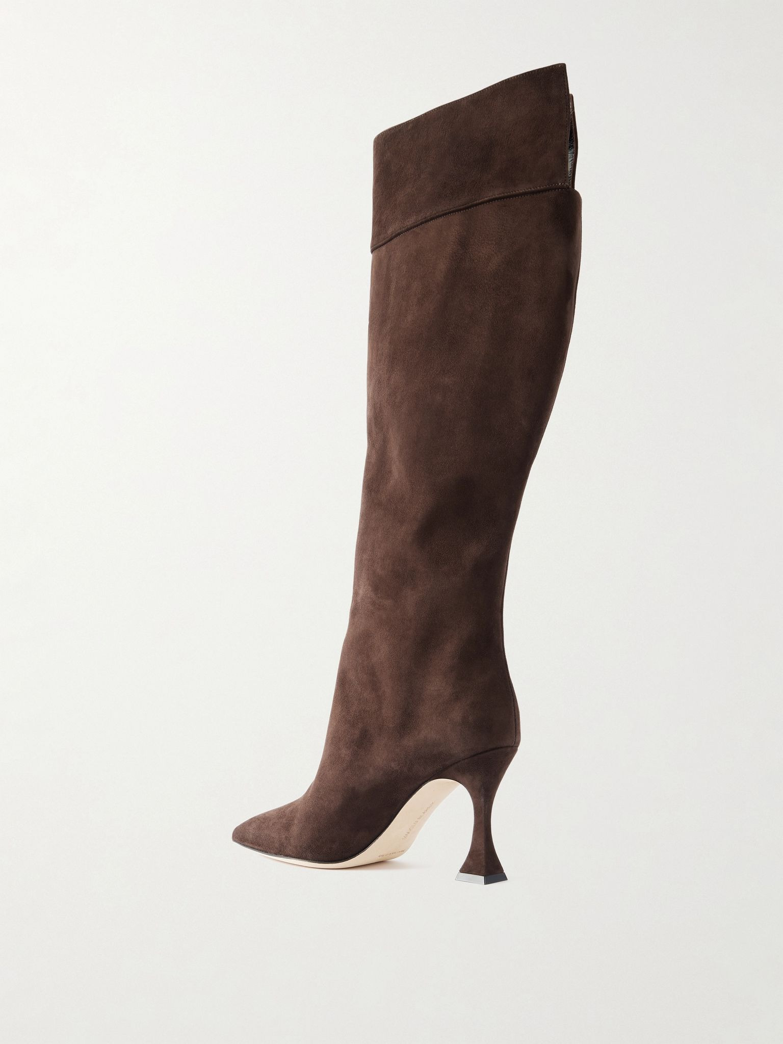 Miralonepla 90 suede knee boots Dark brown - 3