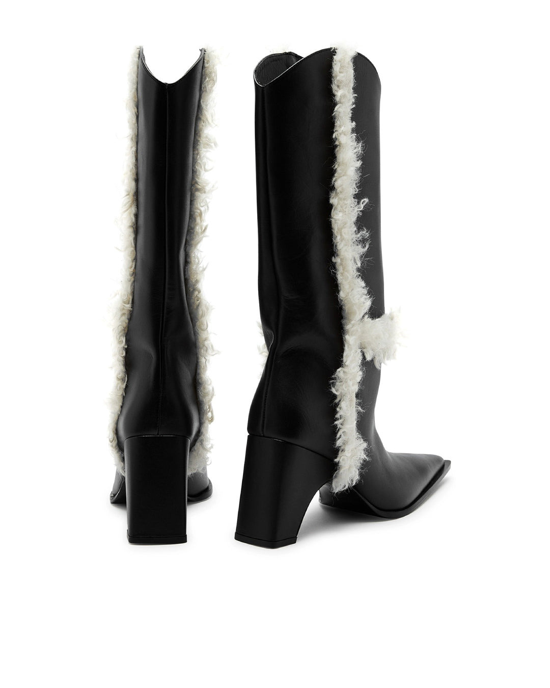 BRIDGE COWBOY BOOT (BLACK/WHITE) - 3