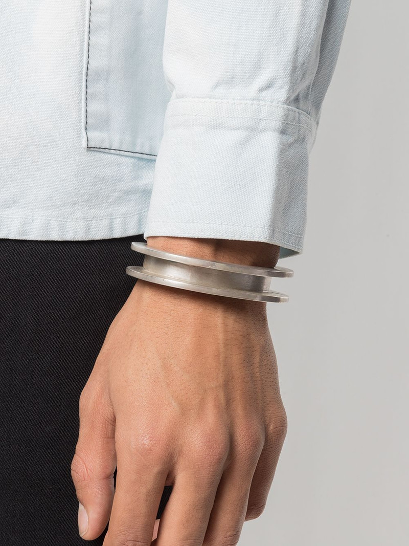 Parts of Four Crescent Channel bracelet outlook